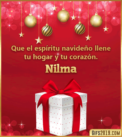 Deseos de feliz navidad para nilma