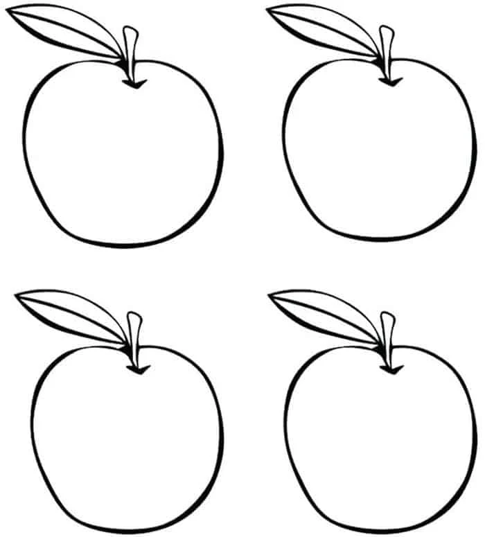 Free Printable Apple Coloring Pages
