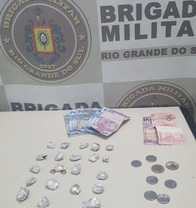 BM realiza prisão e apreende menor por tráfico de drogas na Anair em Cachoeirinha