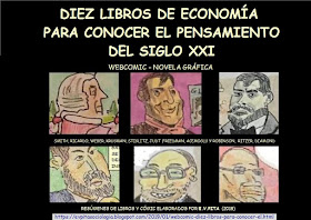 Webcomic: "Diez libros para conocer el pensamiento del siglo XXI" (E.V.Pita, 2019)