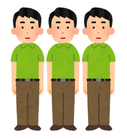 クローン人間のイラスト