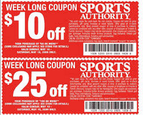 sports authority coupons 2018