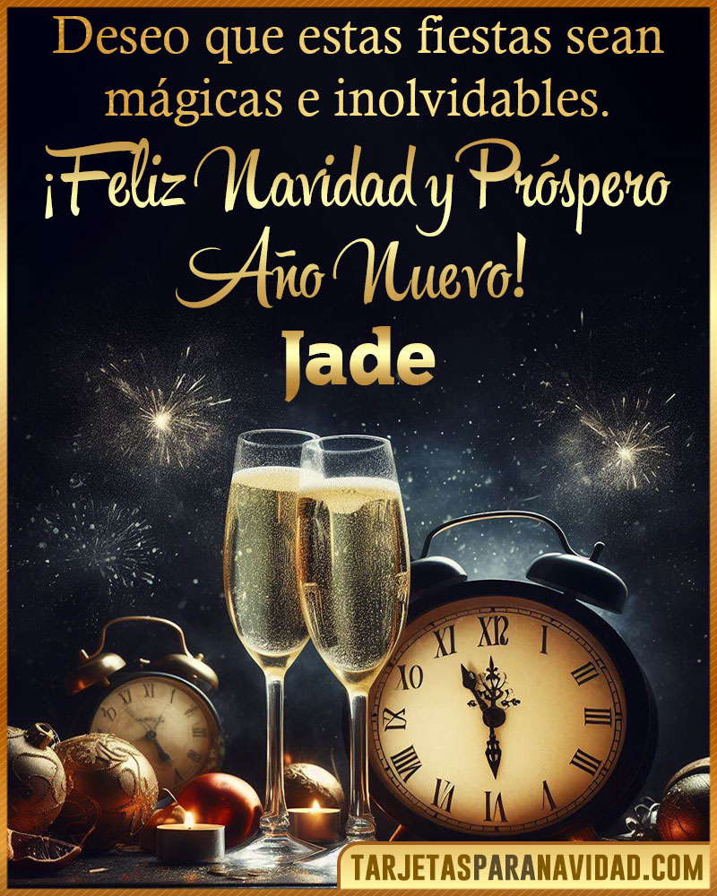 Feliz Navidad y Próspero Año Nuevo Jade