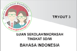 Soal  USBN SD 2018 Mapel Bahasa Indonesia Disertai Kunci Jawaban