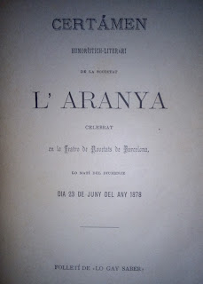 Certámen humorístich-literari de la Societat l'Aranya 1878