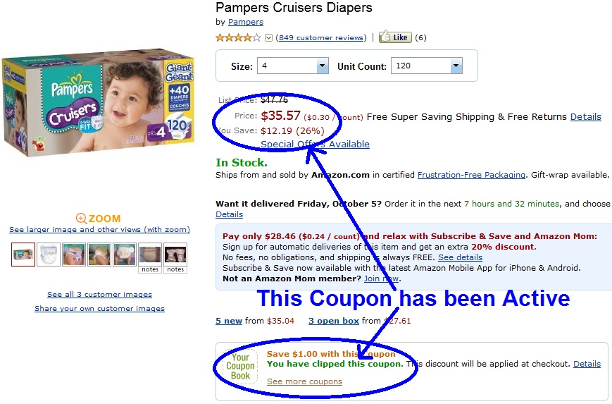Pampers Cruisers Coupons Printable October 2012 - Pampers Diaper Coupons Printable October 2012