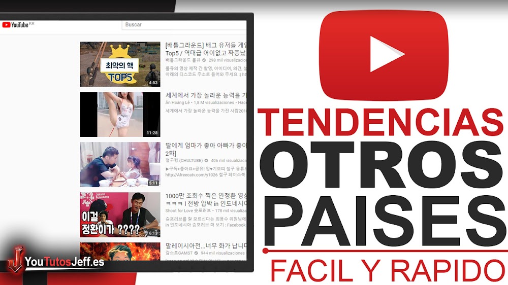 Como Ver TENDENCIAS de Otros PAISES en Youtube 🔴