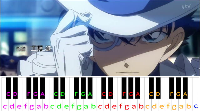 Ai no Scenario (Magic Kaito 1412 OP 2) Piano / Keyboard Easy Letter Notes for Beginners