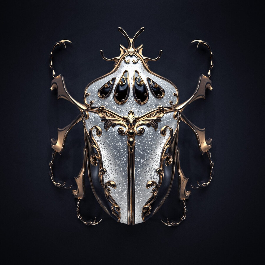 03-Platinum-beetle-Digital-Art-Insects-Sasha-Vinogradova-www-designstack-co