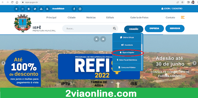 2Via Conta de Água Iepê