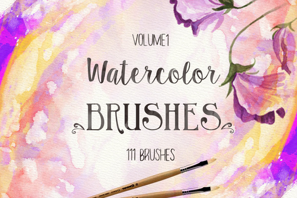 100+ Watercolor Brushes Free Download