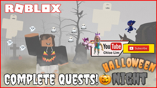 Roblox Halloween Night Gameplay - Trick or treating, finding quest and finding items to complete the quests