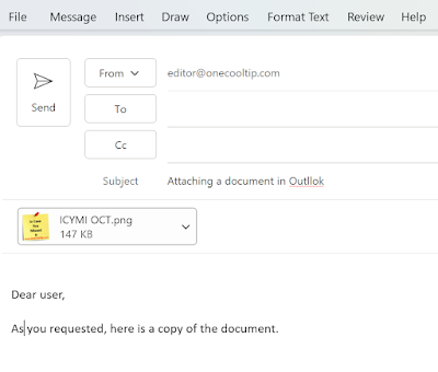 Microsoft Outlook Attachment