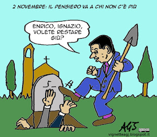 Renzi, letta, marino, congiure, 2 novembre, satira vignetta