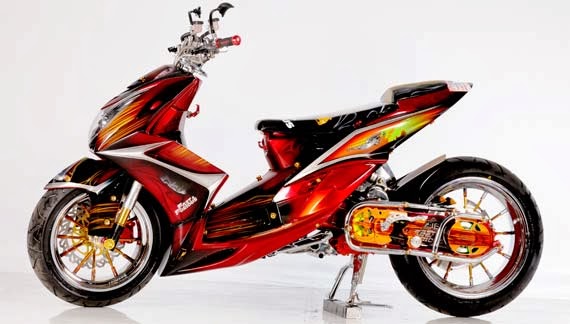 Gambar Modifikasi Yamaha Mio Soul Airbrush Terbaru