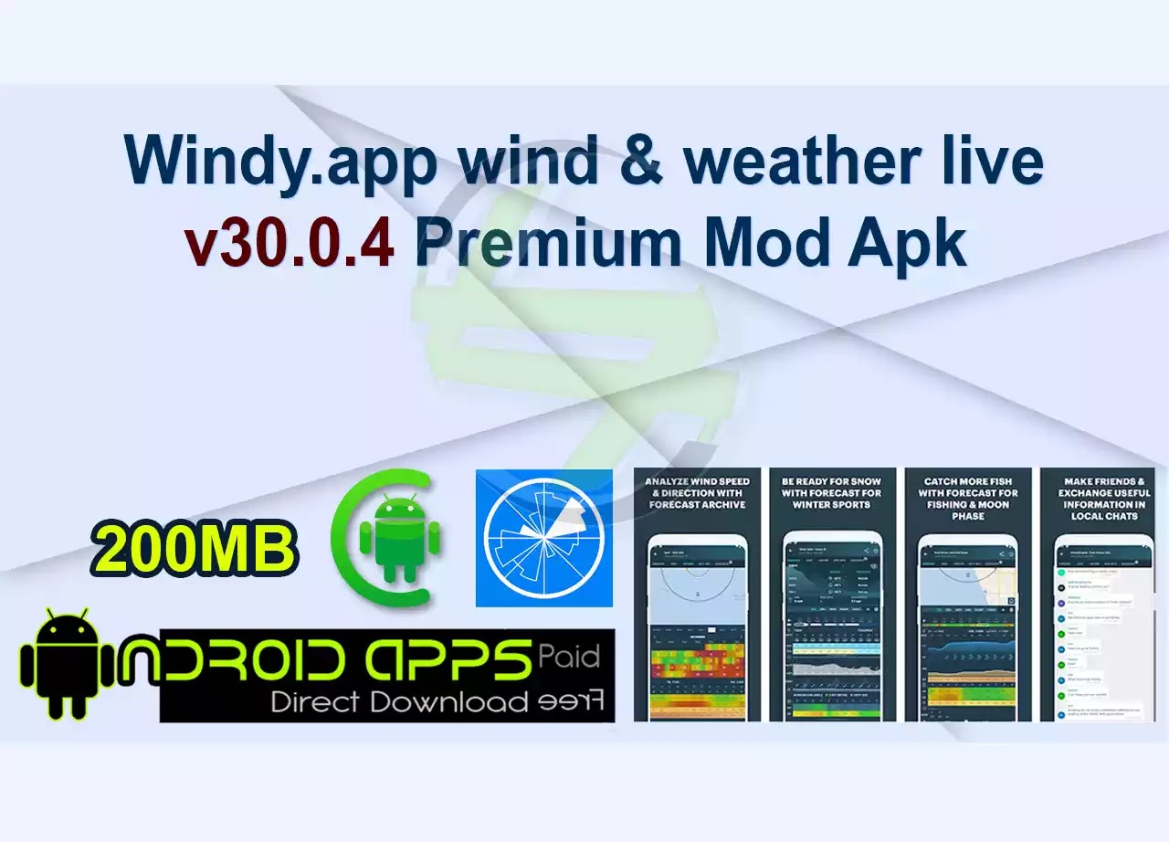 Windy.app wind & weather live v30.0.4 Premium Mod Apk 