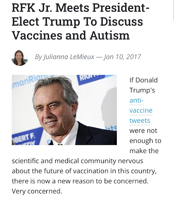 RFK Jr. is Weird Vaccine Anti-Vaxx Autism Trump