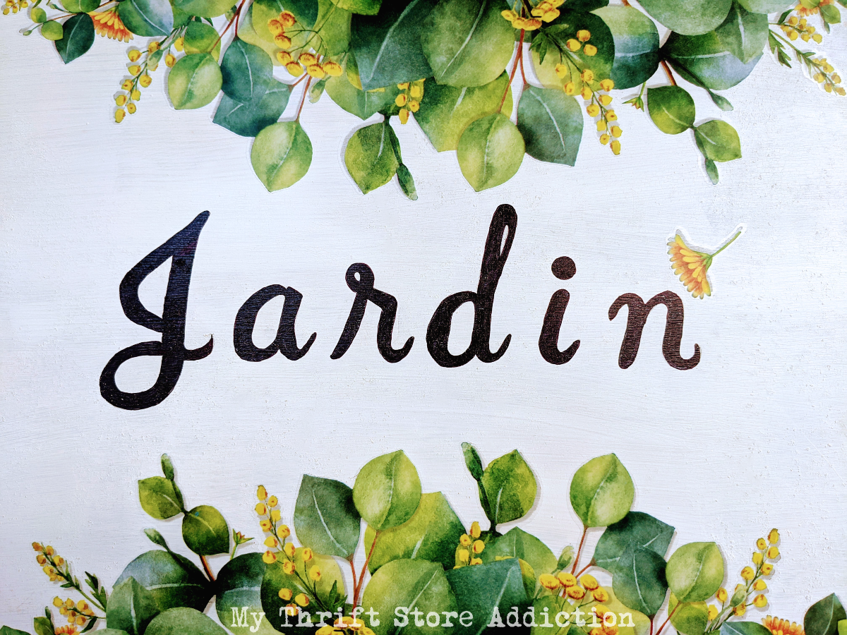 faded to fab garden sign upcycle