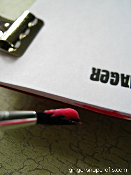 diy notepad paint