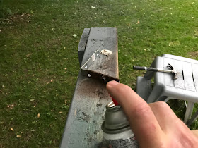 Painting the metal parts