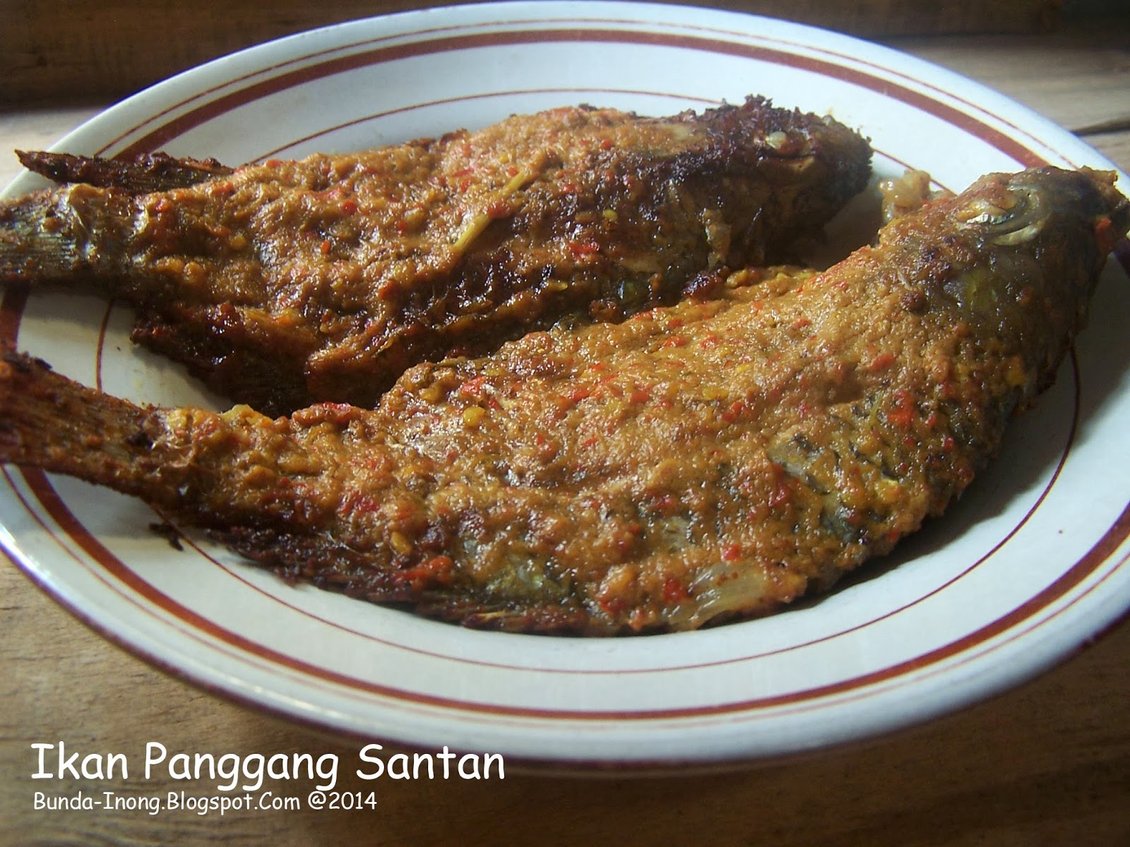 DAPUR BUNDA INONG: Ikan Bakar Santan (Ikan Panggang) pakai 