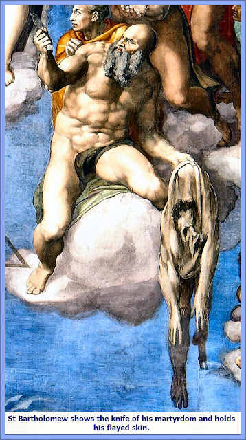 Michelangelo's 'The Last Judgment' - St Bartholomew