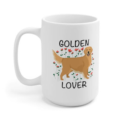 golden retriever mug