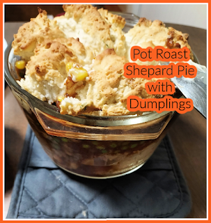 Pot Roast Shepard Pie with Dumplings