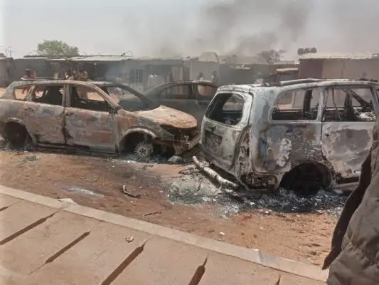 Photos: Kwankwaso's Kano Campaign Disrupted by Arson and Roadblocks