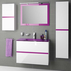 mueble baño berenjena