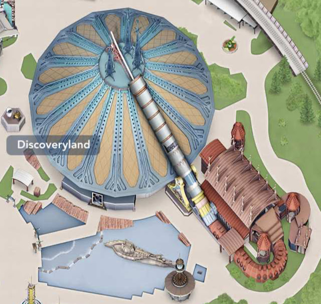 Discoveryland Space Mountain Disneyland Paris Map