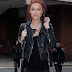 Una Healy's Biker Chic Look in London