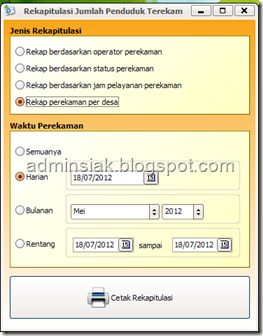 laporan ektp, query ektp, script ektp, rekap ektp, siak afis, script afis, query afis, biomorf,  