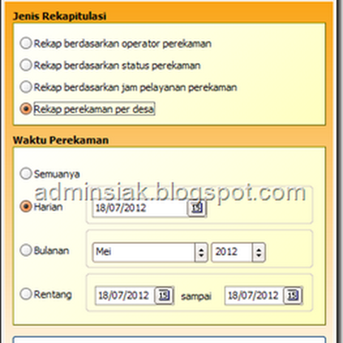 Rekap Perolehan EKTP Harian Per Desa