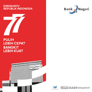 Link Twibbon HUT RI ke-77 Bersama Bank Nagari 2022, Design Aestethic Elegance & Keren