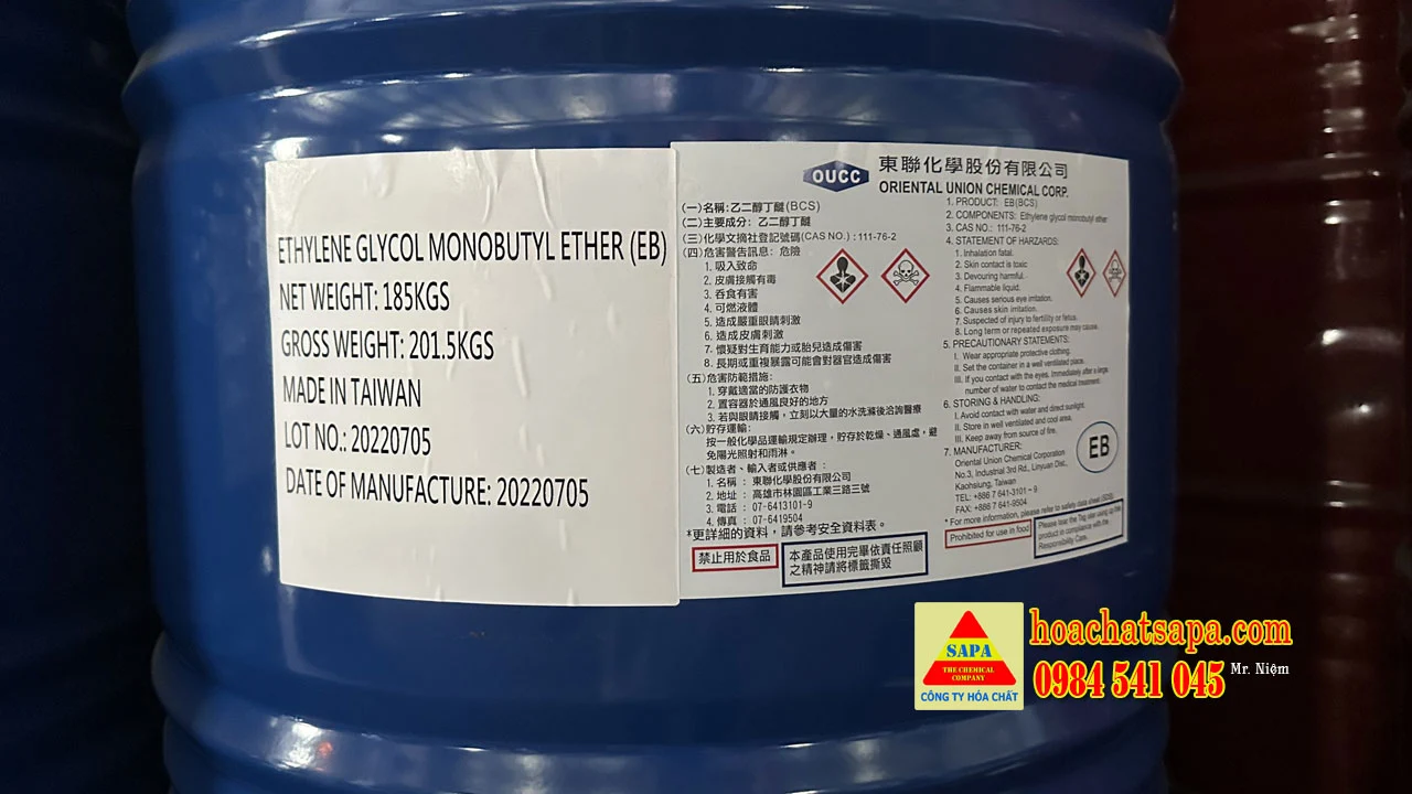 Tổng hợp các dòng Butyl Cellosolve (BCS) có tại Hóa Chất Sapa