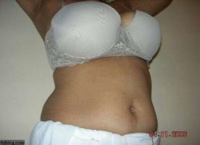 Tamil Aunty White Blouse Hot Image