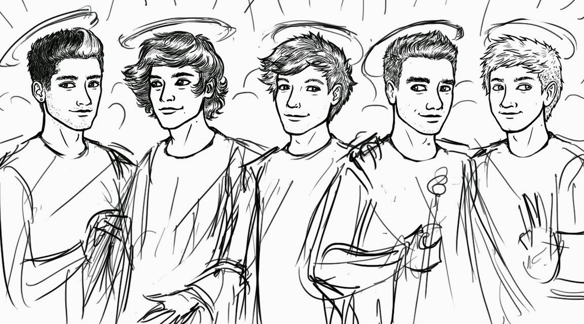 Printable One Direction Coloring Sheets 4