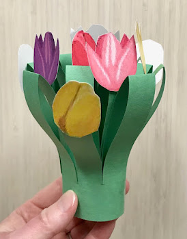 Spring storytime craft, spring craft for kids, flower craft for kids