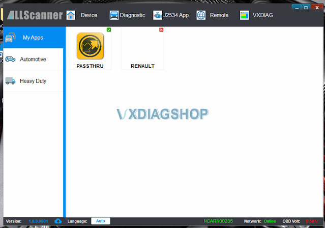 VXDIAG VCX NANO Renault No Device Detected 7