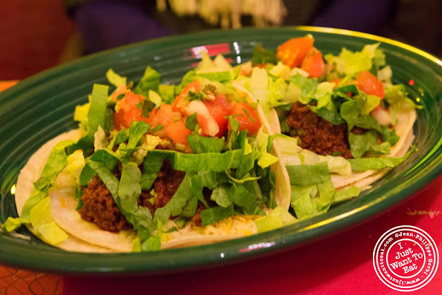 Image of Vegetarian chorizo taco at Hotel Tortuga in NYC, New York