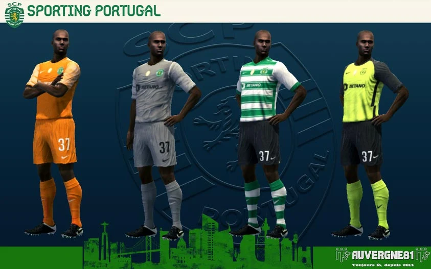 Kits Sporting Portugal 2021-2022 For PES 2013