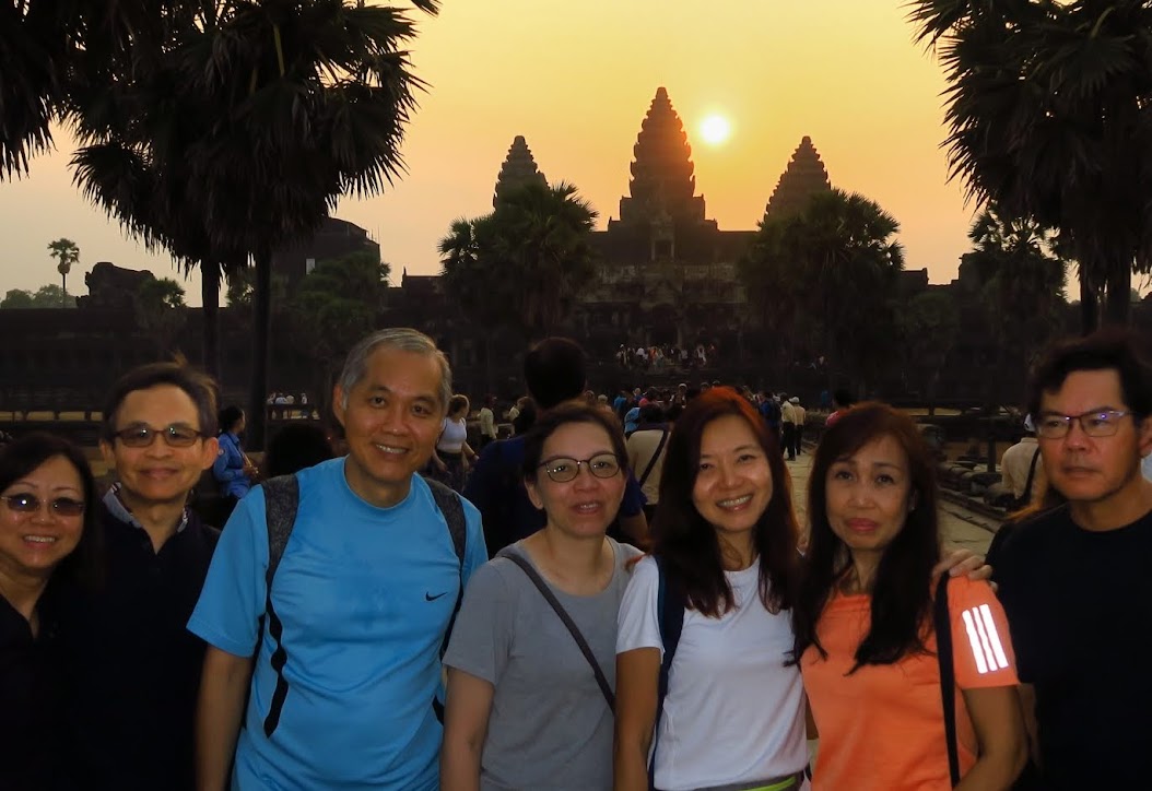 Sunrise at Angkor Wat on day of Spring Equinox