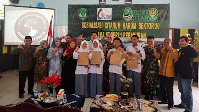 Sektor 20 Satgas Citarum Harum Gelar Sosialisasi Di SMAN 1 Pabayuran