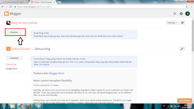 Membuat Blog di Blogger