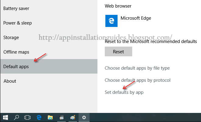 Win 10 Default App Settings