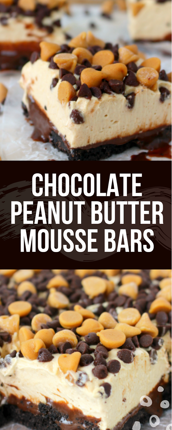 CHOCOLATE PEANUT BUTTER MOUSSE BARS