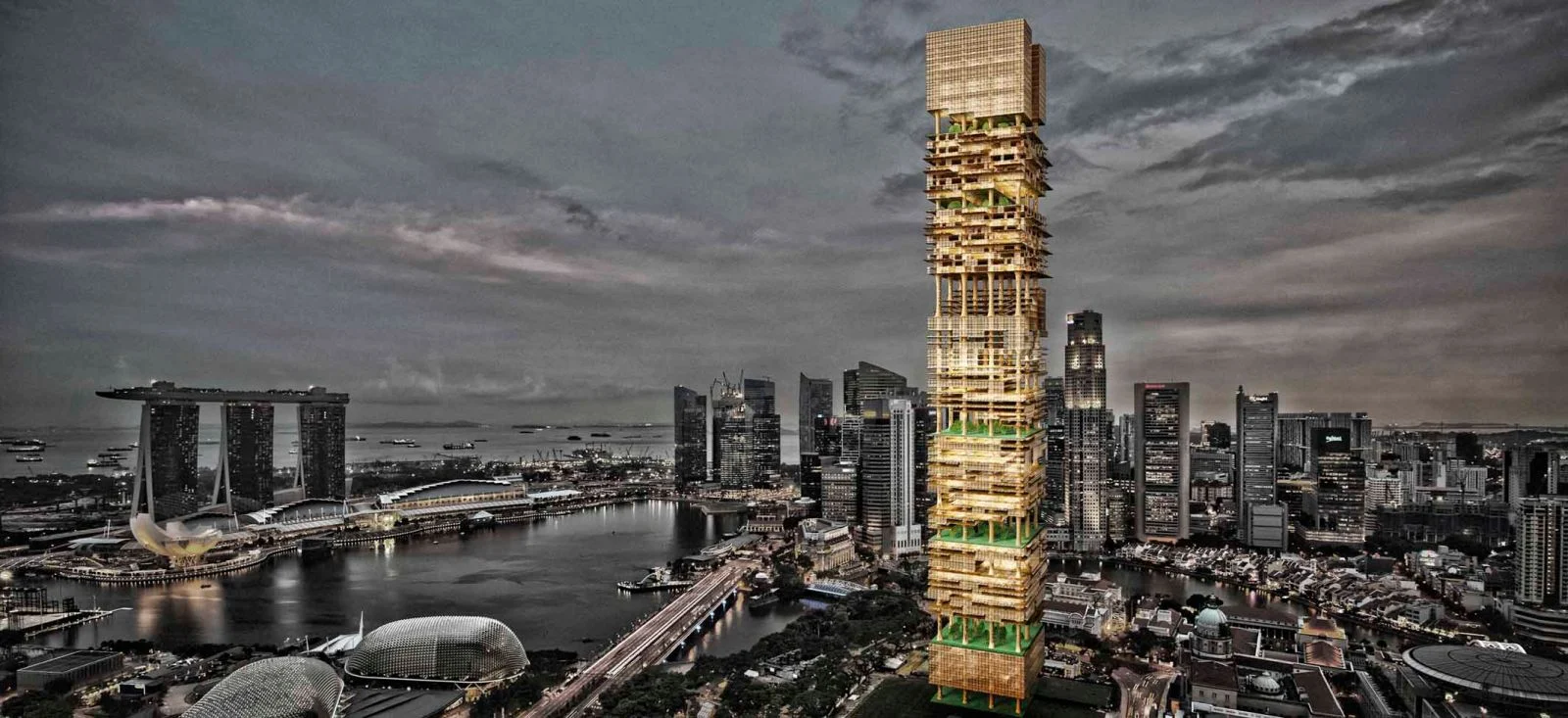 Singapore Bamboo Skyscraper Competition 1st Place