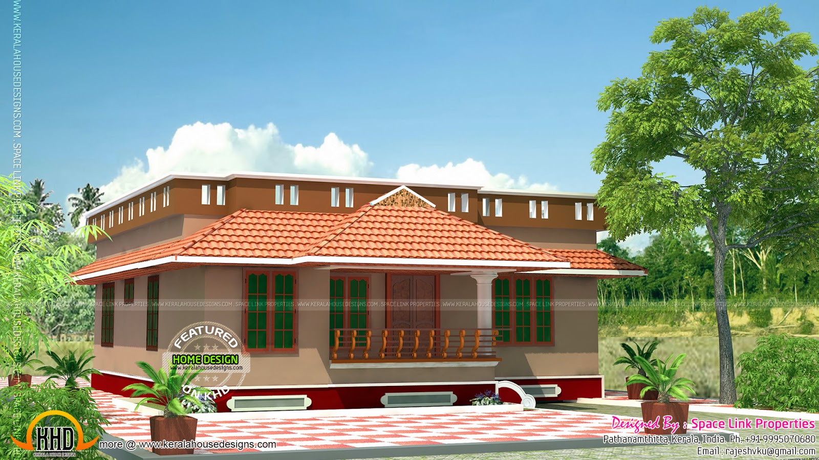 Small beautiful home in low budget Kerala home design 