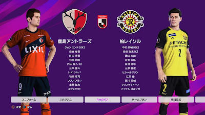 eFootball PES 2020 PS4 Option File J1 League 2020 by JPESedit